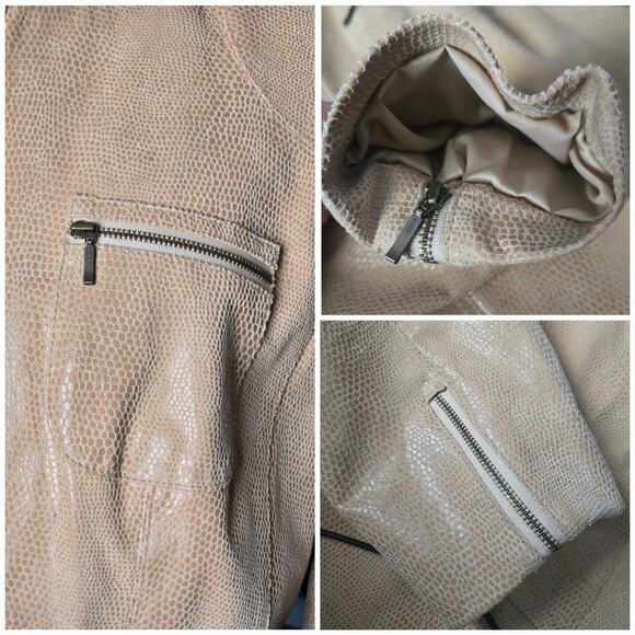 Alfani Leather Jacket Size Women's Size Large - Picture 5 of 6